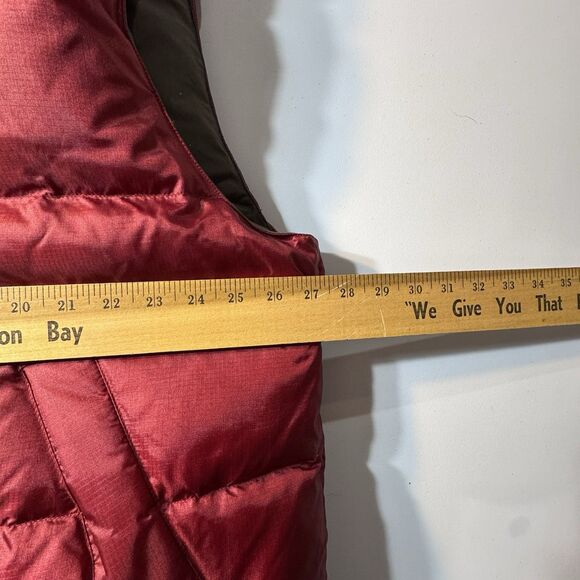 Vintage Tommy Hilfiger Men XXL Goose Down Puffer Vest Reversible Red Grey - Picture 6 of 12